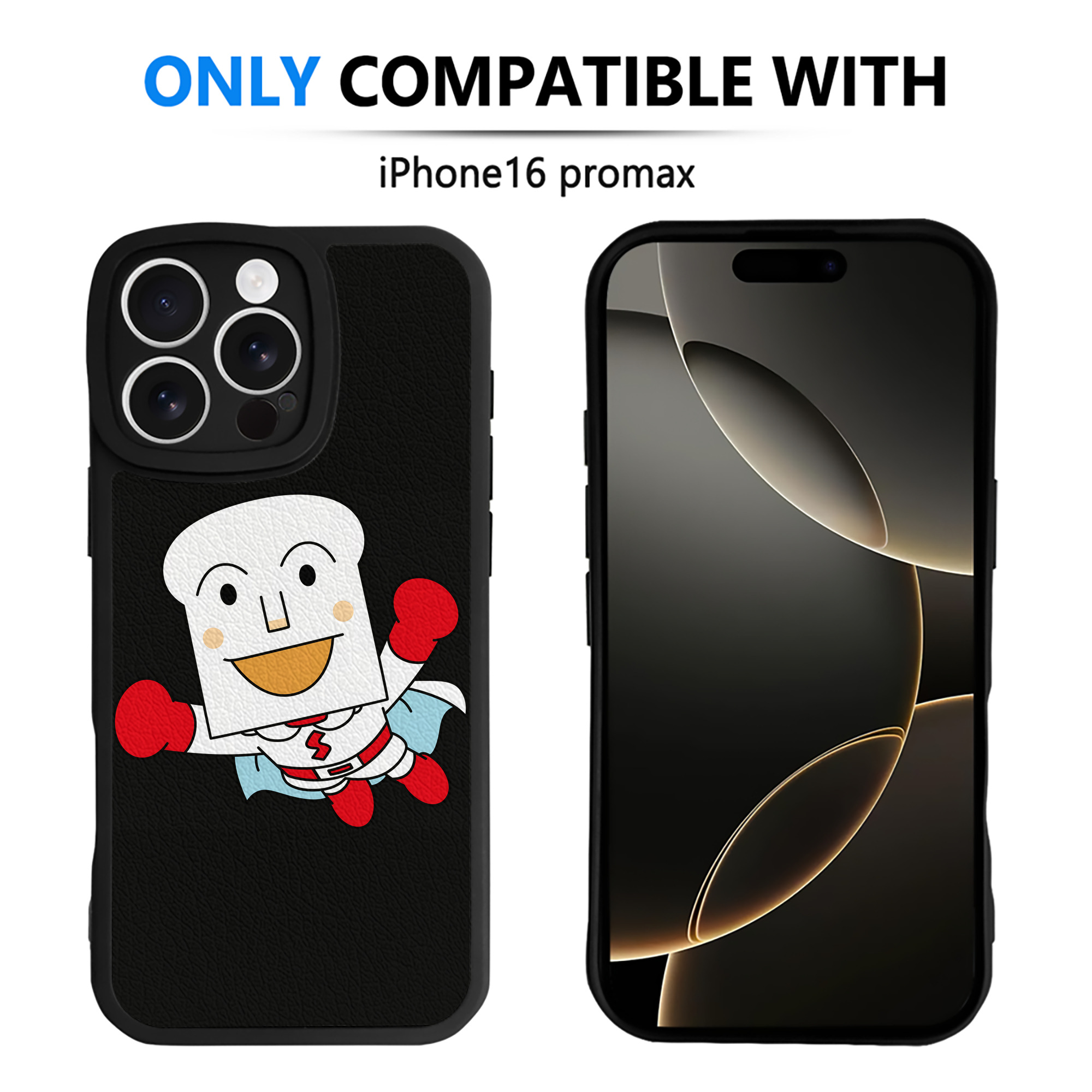 （画像用） アンパンマン Anpanman 【iPhone 16シリーズ対応】シリコンスマホケース（レザー調） 材質：シリコン